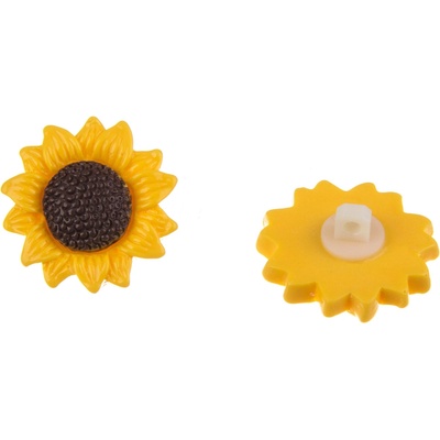 Knoflík plastový slunečnice 25mm – Zboží Dáma