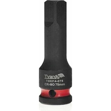 TVARDY Prodlužovací rázový nástavec 1/2", CrMo - Délka: 75 mm T00214-075