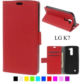 Image 1 of LG K7 Magnetic Кожен Калъф и Скрийн Протектор