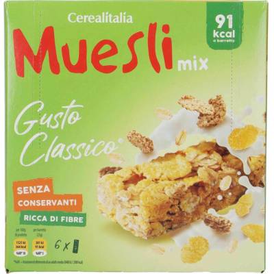Cerealitalia muesli tyčinky classiche 6 x 25g
