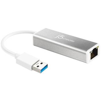 J5create Мрежов адаптер j5Create JUE130, Gigabit, USB 3.0, Сребрист (JUE130)