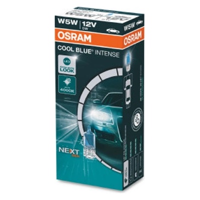 OSRAM Крушка OSRAM W5W, 12V, 5W, 4000К, 50lm, 10 броя