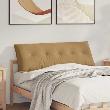 vidaXL Възглавница за гръб Кафяво 140 x 50 cm Кордюрова тъкан (42014855)