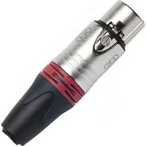 QED Накрайник QED Reference XLR Female - червен (QE3289-R) - vsystem