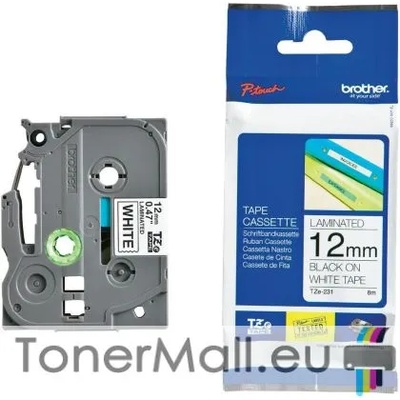 Brother Tape Black on White Brother TZ-231