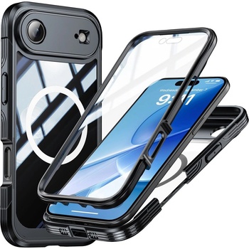 Apple iPhone Air Магнитен Калъф PC + TPU с предпазно стъкло