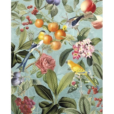 LJX4-018 Fototapeta vliesová Bird and Berries rozměry 200x250 cm