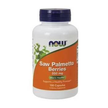 NOW Сау Палмето 550 мг. - Saw Palmetto BERRIES - 100 капсули - NOW FOODS, NF4747