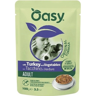 Oasy Strips in Gravy Adult with Turkey and vegetables 100 g