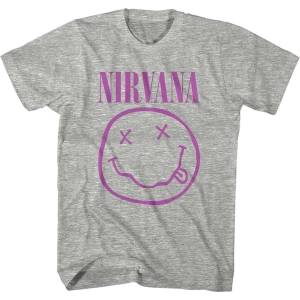 Nirvana Purple Happy Face Grey M Риза (NIRVTS34MG02)