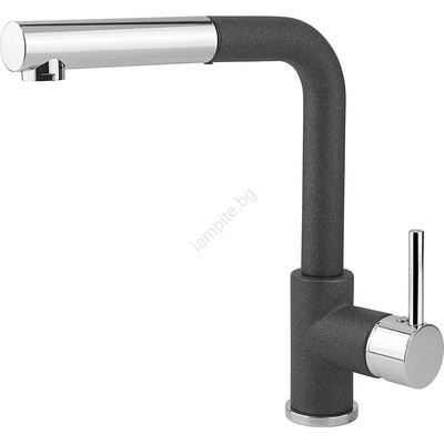 Concept BDG4527BC - Смесител за мивка с изтегляща се душ глава 26, 9 cm гранит/черен (CO0045)