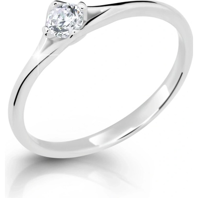 Cutie Jewellery gold prsten Z6721 2957 ze zlata se zirkonem Bílá Bílá