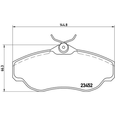 BREMBO Sada brzdových platničiek kotúčovej brzdy P44008