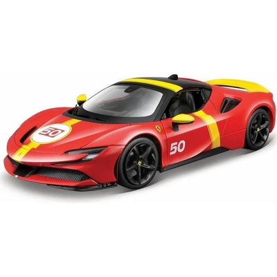 Bburago Ferrari SF90 Stradale Assetto Fiorano Červená 1:18