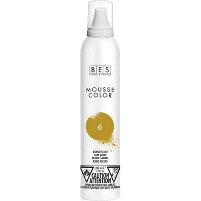 Bes barevné pěnové tužidlo 6 tmavá blond 200 ml