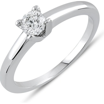 Lillian Vassago IGI Zásnubní briliantový prsten z bílého zlata LLV59 DR016W