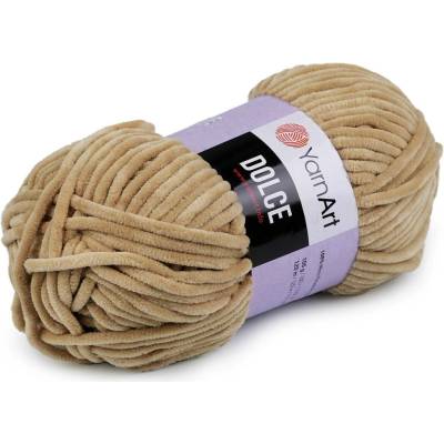 Pletací žinylková příze Dolce 100 g Varianta: 30 (747) béžová, Balení: 1 ks 42108/79186/230076