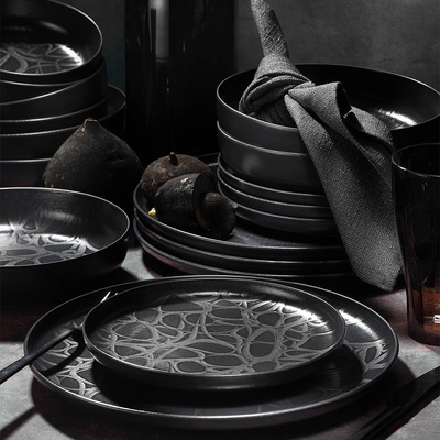 Kütahya Porselen Kutahya СЕРВИЗ ЗА ХРАНЕНЕ capri 24Ч. АНТРАЦИТ/dg486 (cmod24y2a883449)