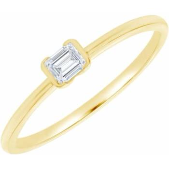 Eppi prsteň zo zlata s emerald lab grown diamantom Henrik R49173