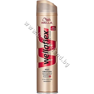 Wella Лак за коса Wellaflex Heat Creation, p/n WE-3000084 - Лак за коса с ултра силна фиксация и термозащита (WE-3000084)