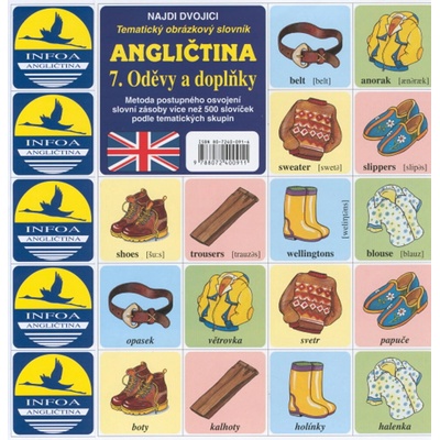 Najdi dvojici - Angličtina - 7. Oděvy a doplňky - kolektiv autorů
