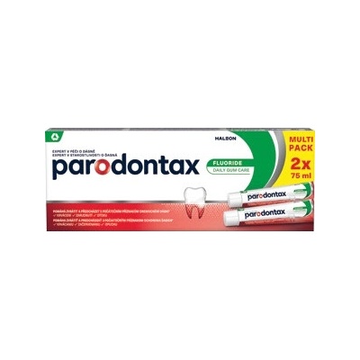 Parodontax zubná pasta Fluoride duopack 2 × 75 ml