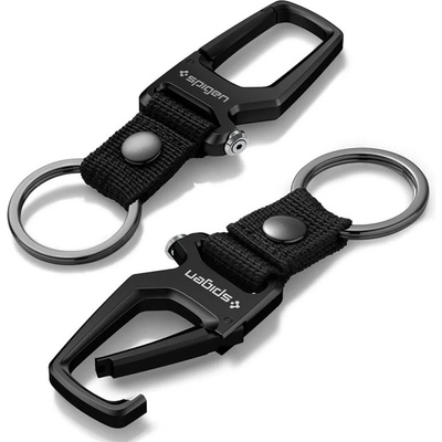 SPIGEN карабин с ключодържател 2 бр, черен (AHP08270)
