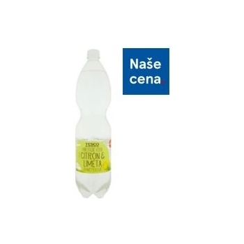 Tesco Minerální voda jemně perlivá s příchutí citron a limeta 1,5l