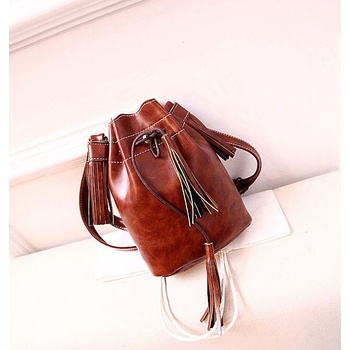 Image 1 of Кафява дамска раница тип торба