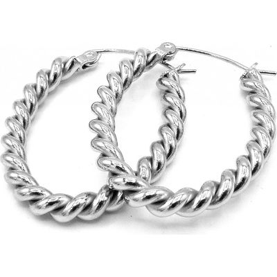 Steel Jewelry kroucené oválky z chirurgické oceli NS150124