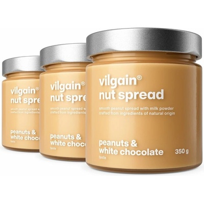 Vilgain Nut Spread Arašidy s bielou čokoládou 3 x 350 g