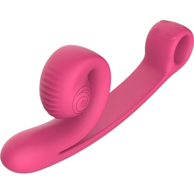 Snail Vibe Curve - 2в1 вибратор за клитор (розов)