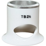Bergeon Лупа Bergeon 2611-TB-2.5, бяла, бинокулярна, с вентилационен отвор, увеличение 4x