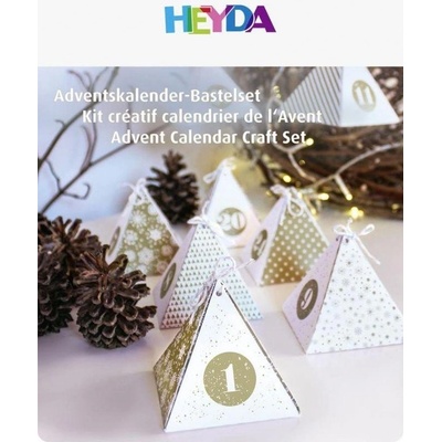 HEYDA Adventný kalendár krabičky zlatý 24 ks