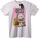 NOONEBRAND Тениска BT21 RJ Мече на скейтборд - 2XL, White