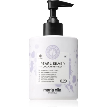 Maria Nila Colour Refresh Pearl Silver нежна подхранваща маска без перманентни цветови пигменти издържа 4 - 10 измивания 0.20 300ml