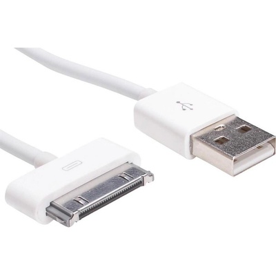 Akyga kabel USB-Apple 30-pin 1.0m/bílá | Zboží Auto