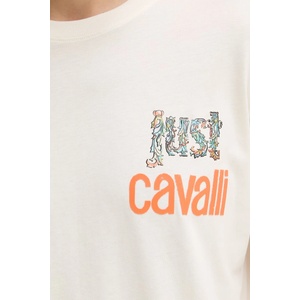 Just Cavalli Памучна тениска (80OAHT14.CJ500) - answear - 142,76 лв