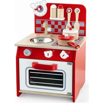 Viga Toys Дървена играчка Viga - Червена кухня (50231)
