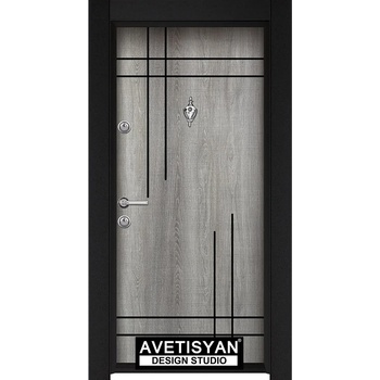 Image 1 of Haska Входна врата Parkdor Стар 75 - Сиво Меше (цена без монтаж)