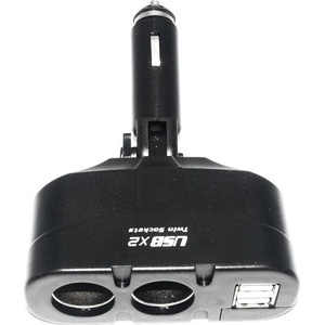  Разклонител за запалка WF-0668, 2 гнезда, 2 USB изходa 12/24V (WF-0668)