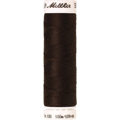 Nitě SERALON 100m na univerzální šití, polyester AMANN Mettler - více barev 6677: 1048 tmavě hnědá