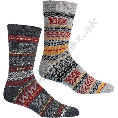 SOCKS4FUN Zimné ponožky W 6536 2 k.2