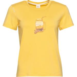 Chillaz Дамска тениска Chillaz Women's Iseo Mountains To Go T-shirt - Yellow - размер 36 (EU) (916-6250-0213)