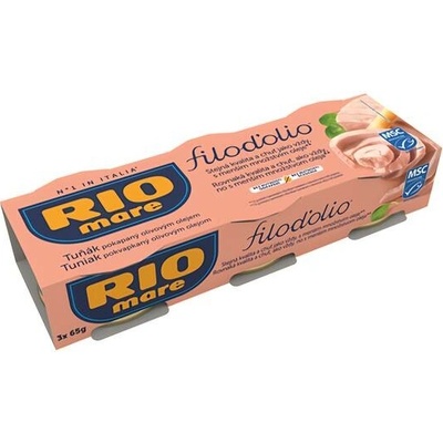 Rio Mare Filod'olio tuňák pokapaný olivovým olejem 3 x 65 g
