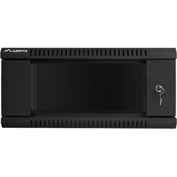 Lanberg Комуникационен шкаф Lanberg WF01-6404-10B, 19", 4U, 600 x 450 x 285, черен (WF01-6404-10B)