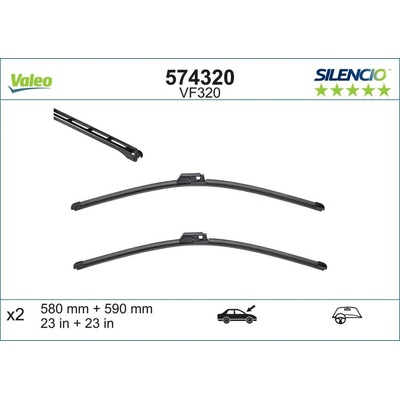 Valeo Silencio X-TRM 590+580 mm VA 574320