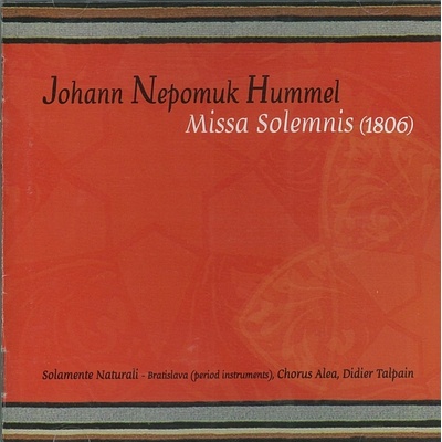 SOLAMENTE NATURALI: MISSA SOLEMNIS / JOHAN NEPOMUK CD
