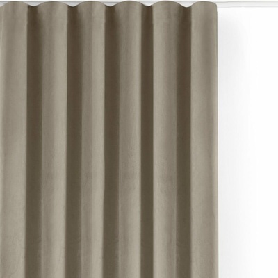 Béžový zamatový dimout záves 265x175 cm Velto – Filumi