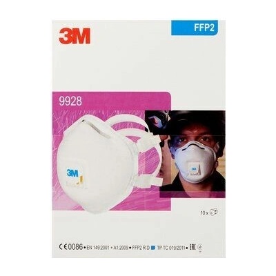 3M 9928 Filtračná polomaska FFP2 R D s ventilom